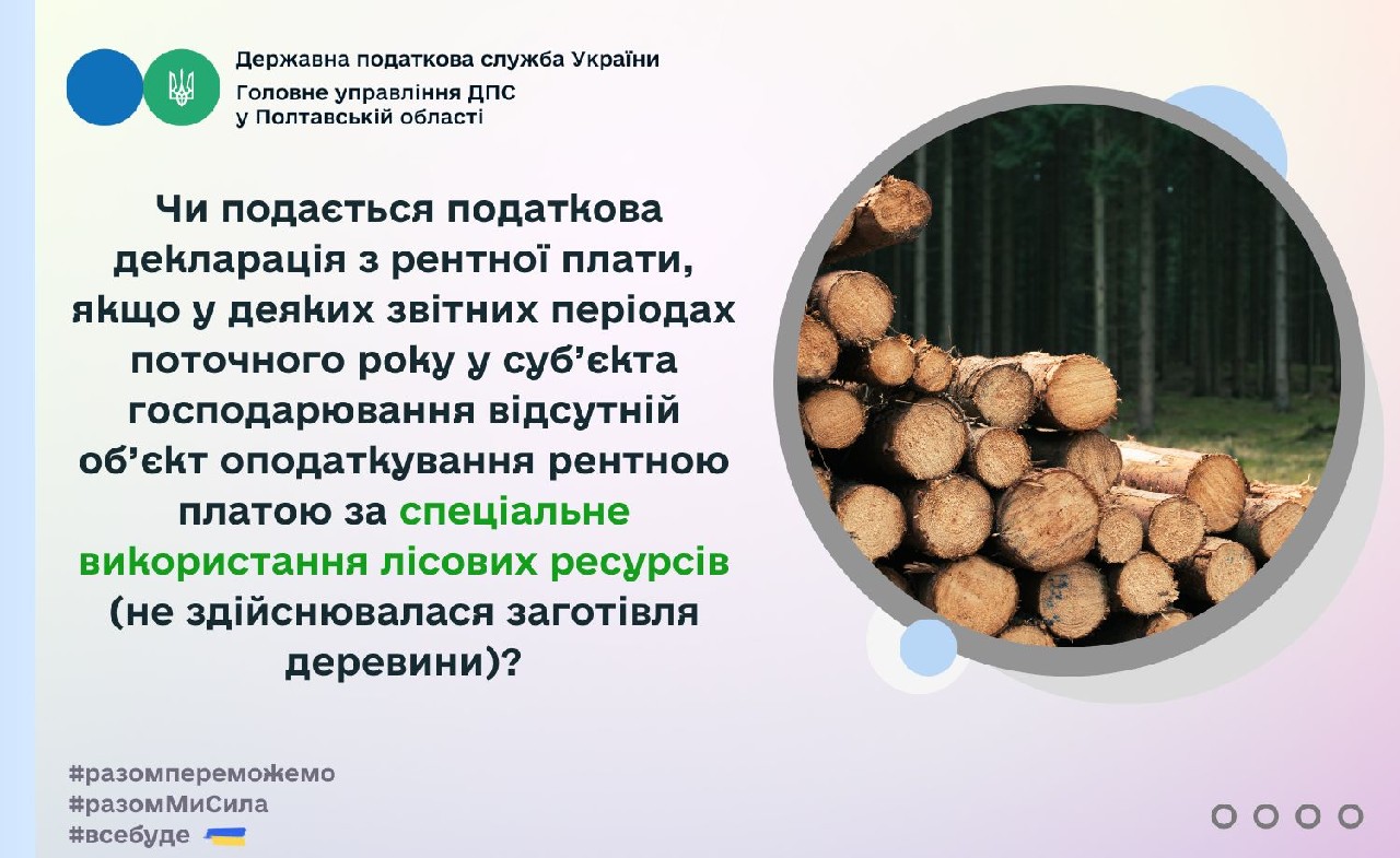 Чи подається податкова декларація з рентної плати