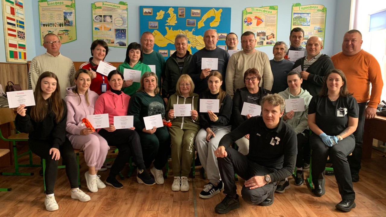 Навчання вчителів з домедичної допомоги