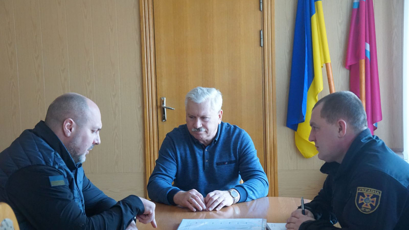 Робоча зустріч Лубенського міського голови з керівництвом ДСНС