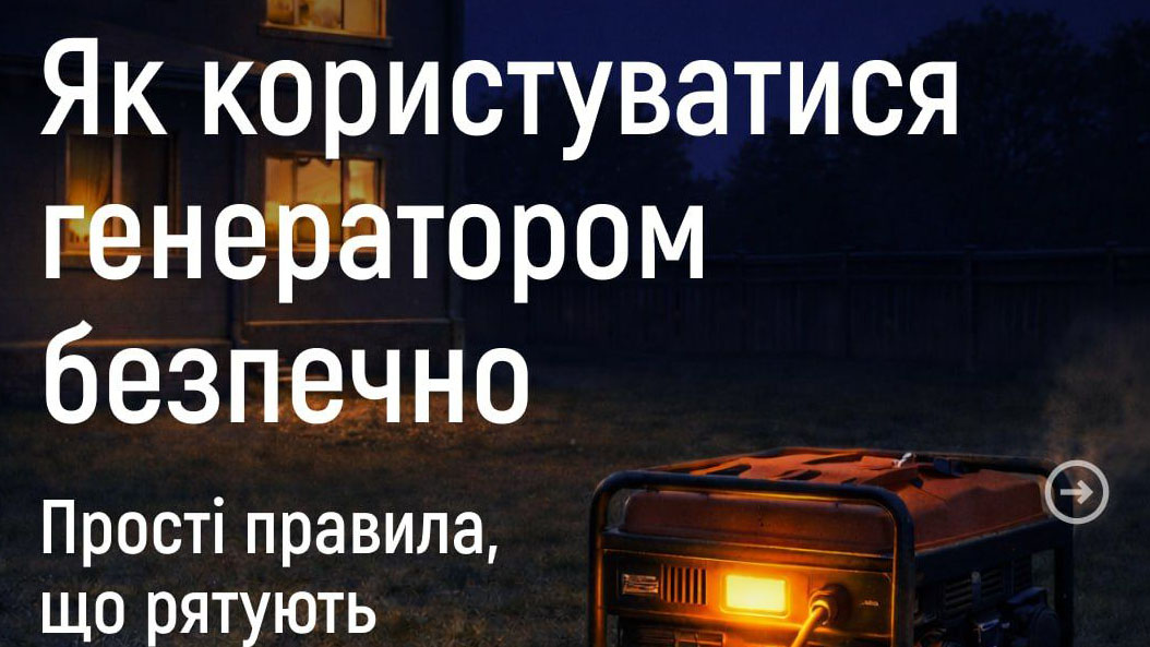 Генератор — ваш рятівник під час знеструмлень чи прихована загроза?